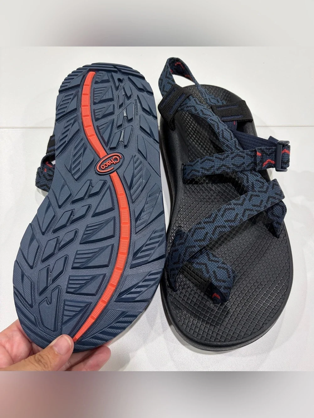 Chaco Men's Size 12 Z/2 Classic Sandals Stepped Navy NWT Chacos